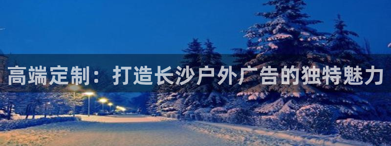杏宇平台代理多少钱一个月：高端定制：打造长沙户外广告的独特魅力