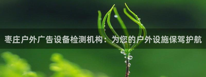 杏宇平台登陆：枣庄户外广告设备检测机构：