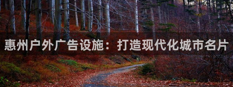 杏宇平台客服：惠州户外广告设施：打造现代化城市名片