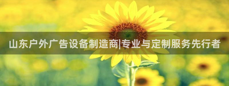 杏宇平台客服：山东户外广告设备制造商|专业与定制服务先行者