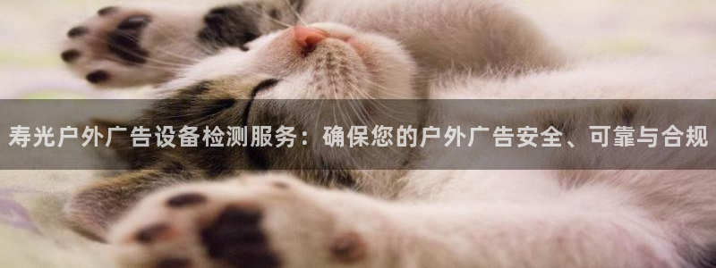 杏宇代理注册：寿光户外广告设备检测服务：