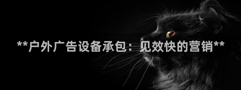 杏宇平台代理多少钱一个：**户外广告设备承包：见效快的营销**